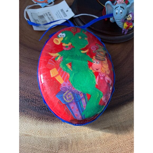 Dr. Seuss Christmas Ornaments Set with Cat In The Hat & Horton 1998 - Picture 4 of 12